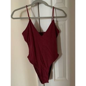 Burgundy Bodysuit